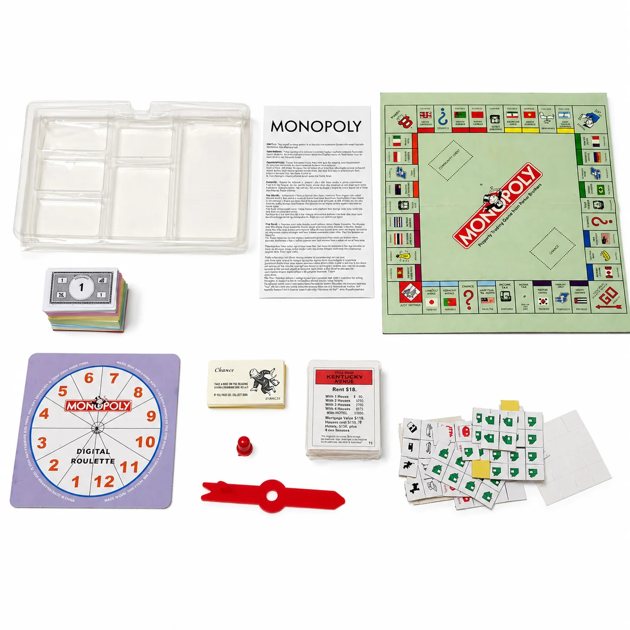 Hasbro Game Monopoly - Monopoly Klassiek bordspel Familie-eigendomsverhandelingspel Draagbaar kinderen