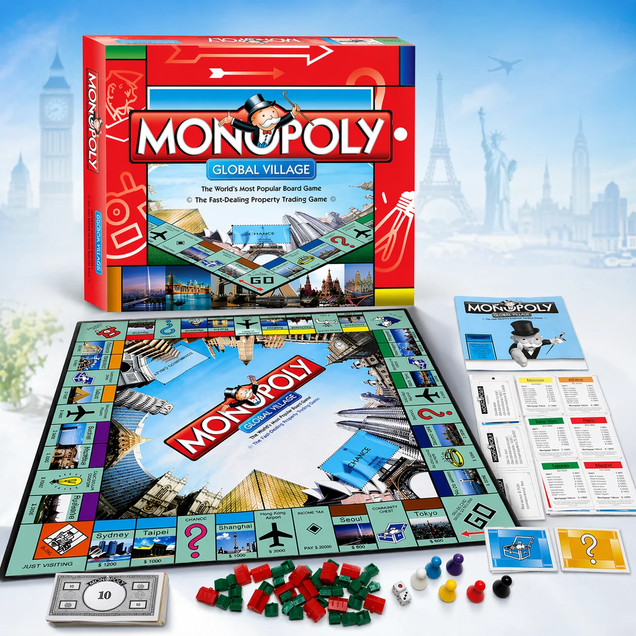 Hasbro Game Monopoly - Premium MONOPOLY GLOBAL VILLAGE bordspel -